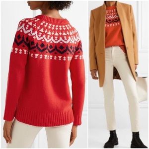 J. Crew crew neck sweater in vintage Fair Isle